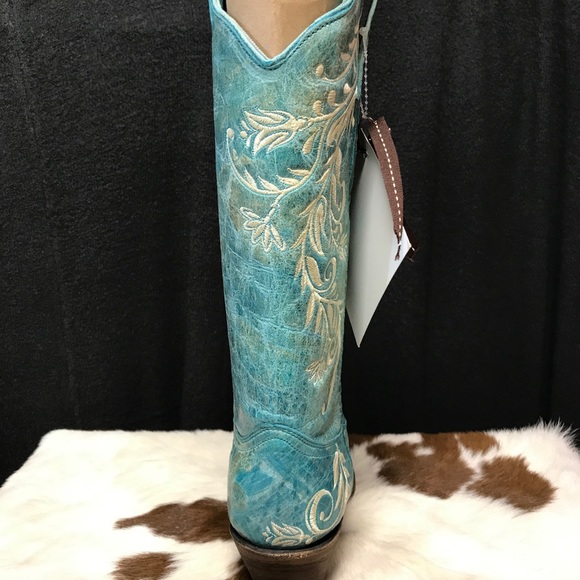 Sold Out! 5🌟Rated!! Size 7 Corral Turquoise Boot - Picture 3 of 8